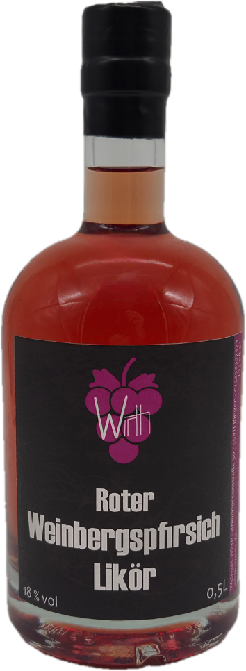 Roter Weinbergpfirsich Likör